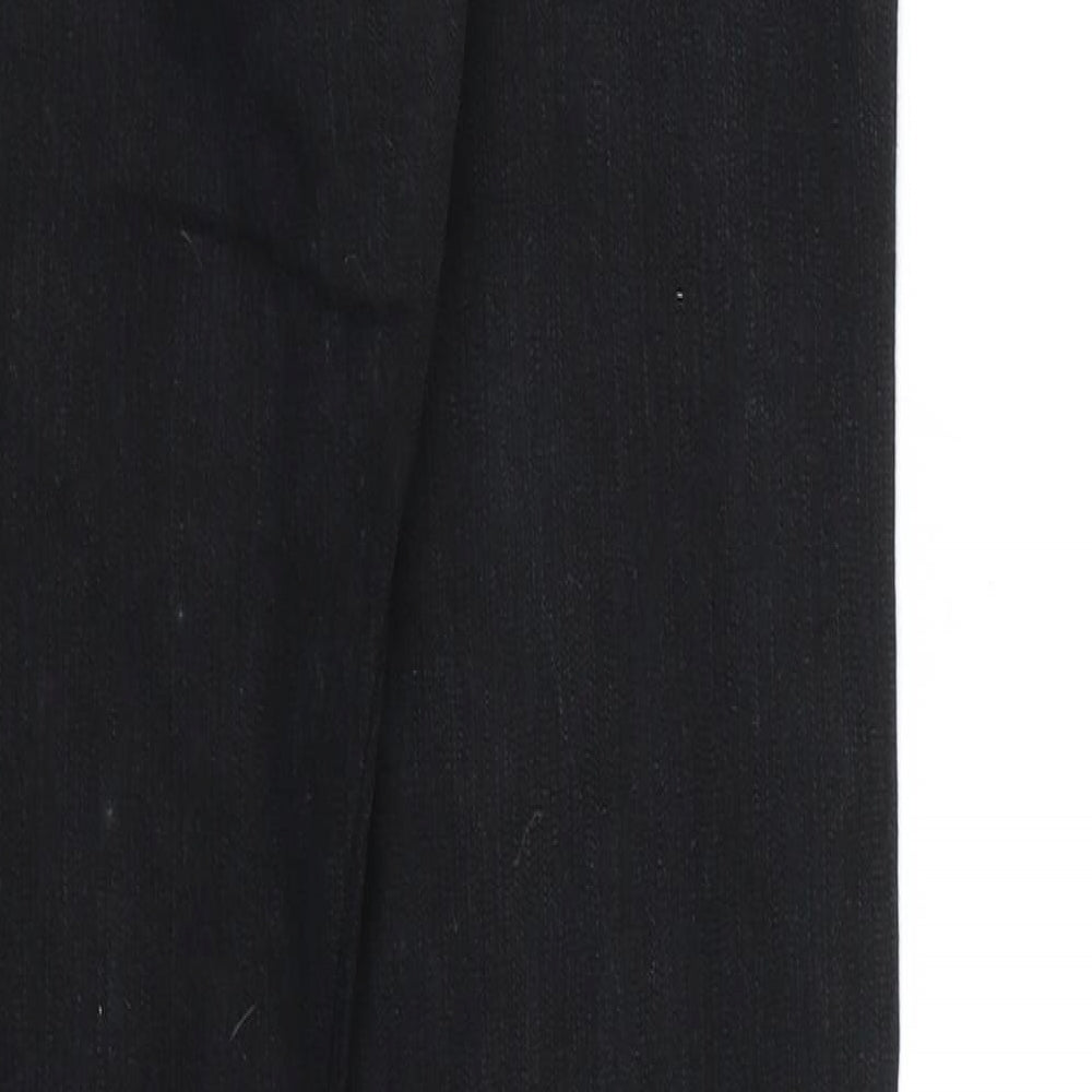 Denim CO. Womens Black  Denim Straight Jeans Size 10 L30 in