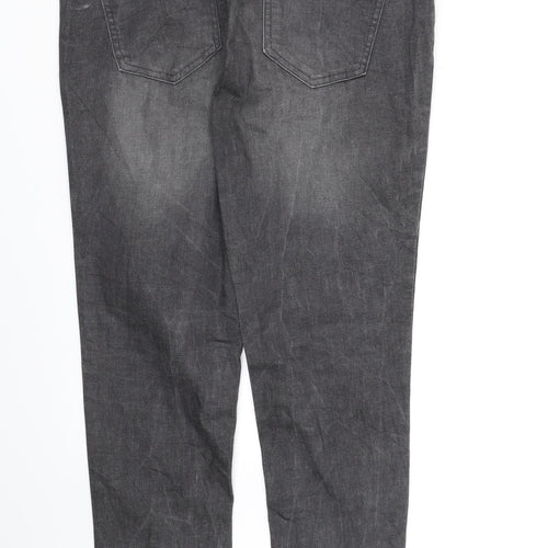 Up Fashion Womens Grey  Denim Skinny Jeans Size 14 L27 in
