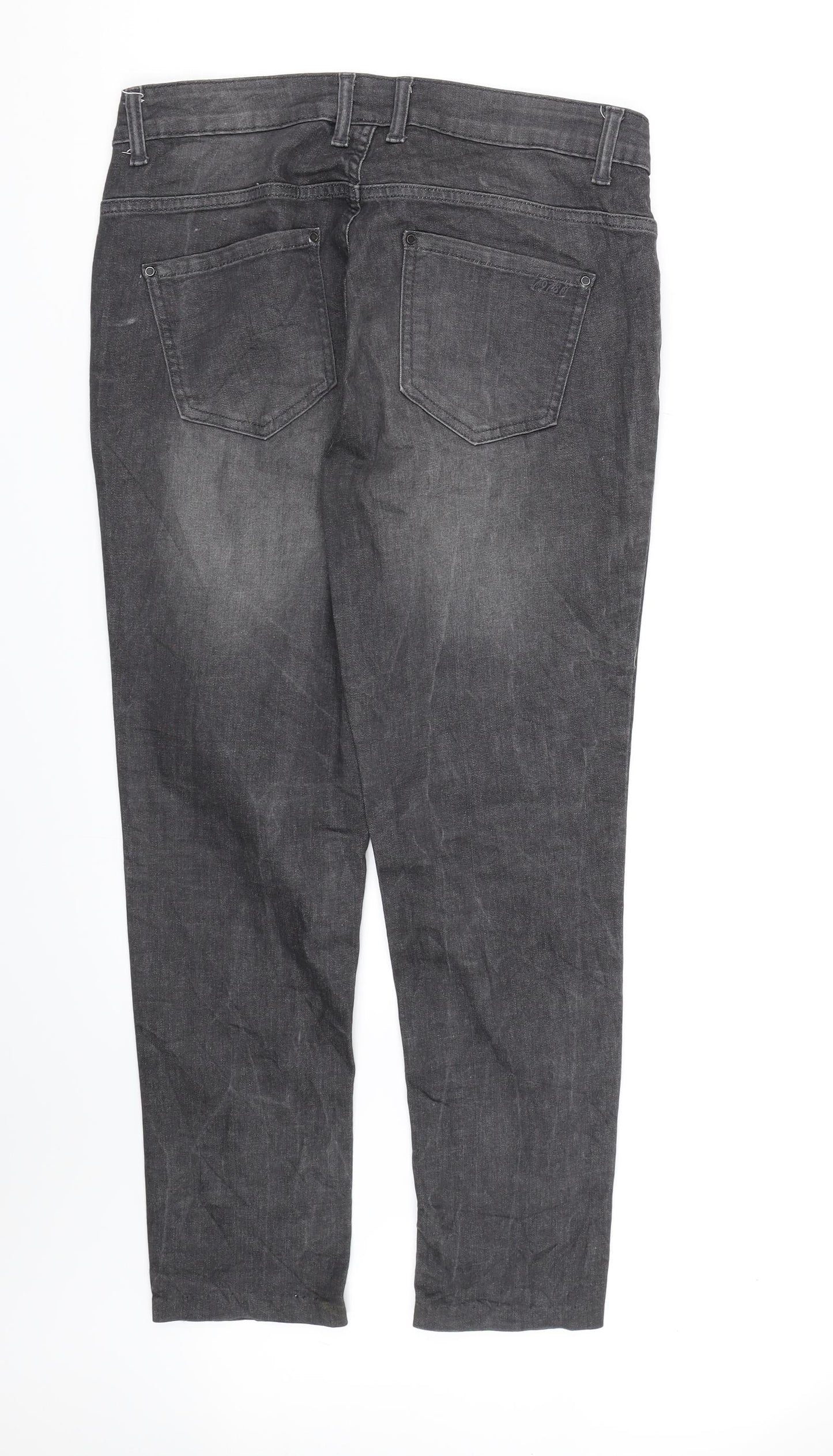 Up Fashion Womens Grey  Denim Skinny Jeans Size 14 L27 in