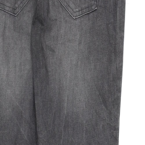 Up Fashion Womens Grey  Denim Skinny Jeans Size 14 L27 in