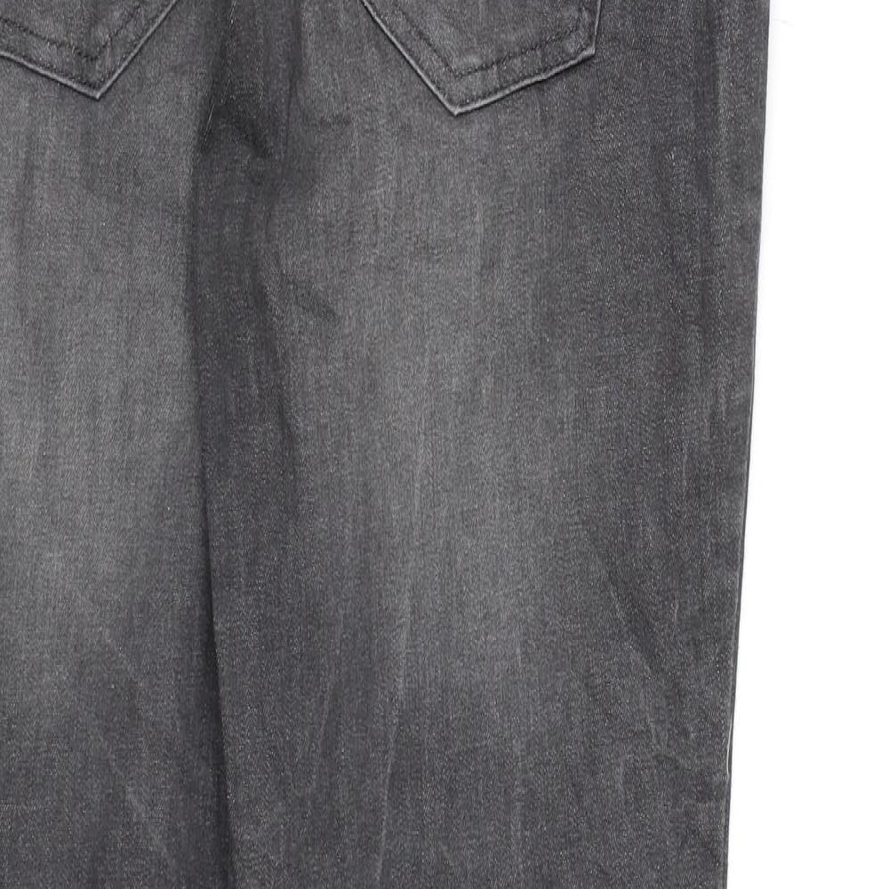 Up Fashion Womens Grey  Denim Skinny Jeans Size 14 L27 in