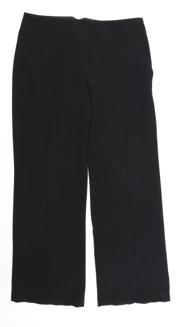 Atmosphere Womens Black  Rayon Dress Pants Trousers Size 10 L30 in