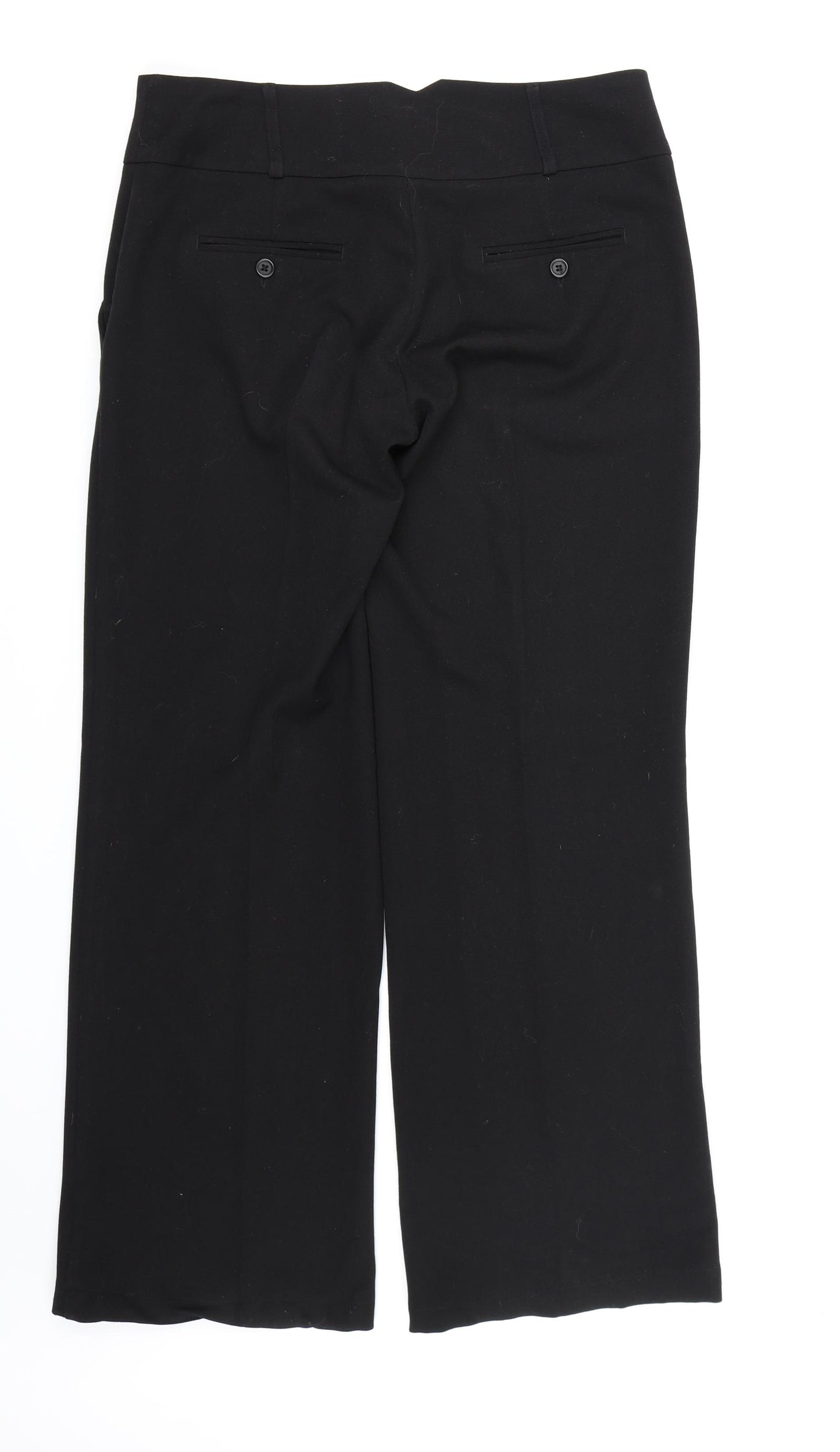Atmosphere Womens Black  Rayon Dress Pants Trousers Size 10 L30 in