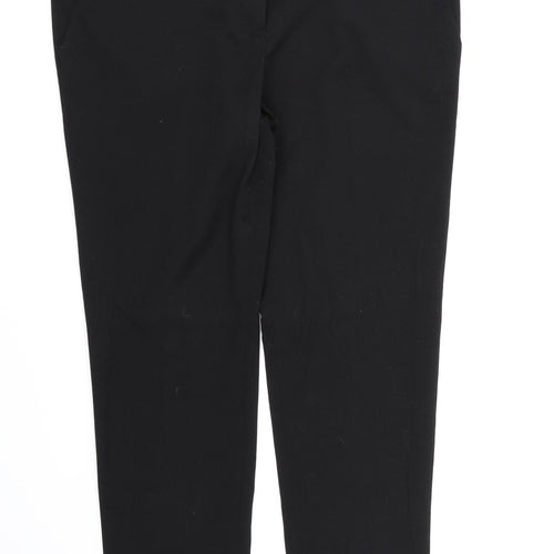 Warehouse Womens Black  Rayon Dress Pants Trousers Size 14 L28 in
