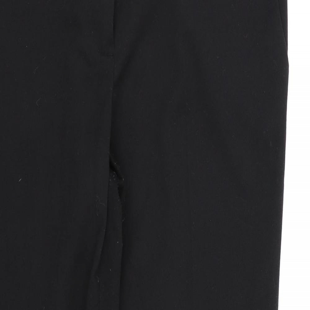 Warehouse Womens Black  Rayon Dress Pants Trousers Size 14 L28 in