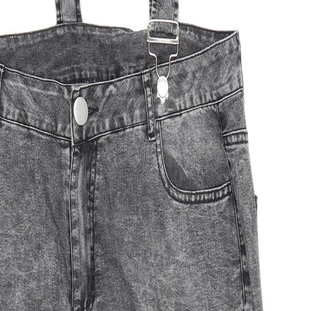Preworn Womens Grey  Denim Straight Jeans Size 2XL L28 in - Dungaree