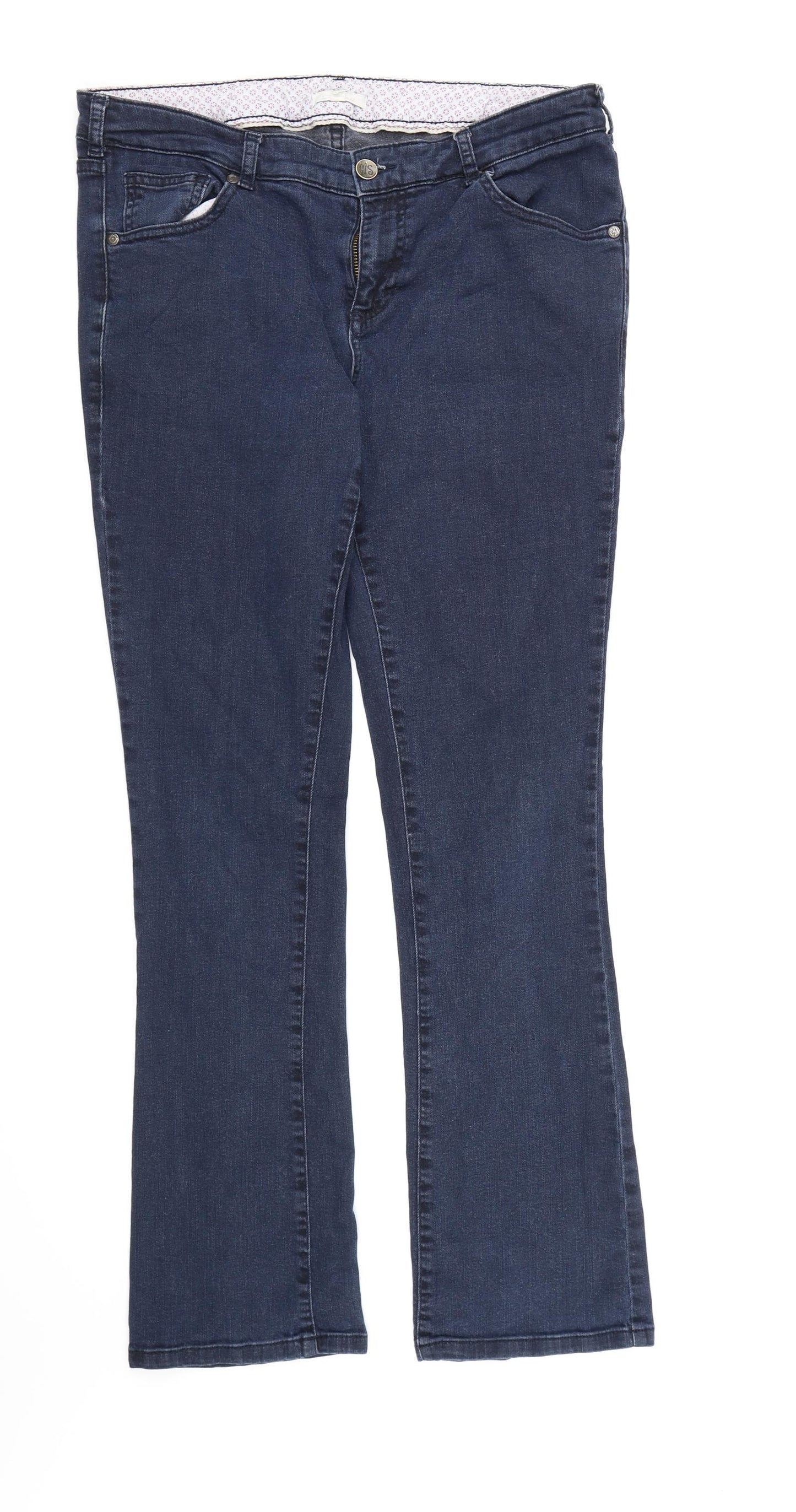 White Stuff Womens Blue  Denim Bootcut Jeans  L30 in - Jeans