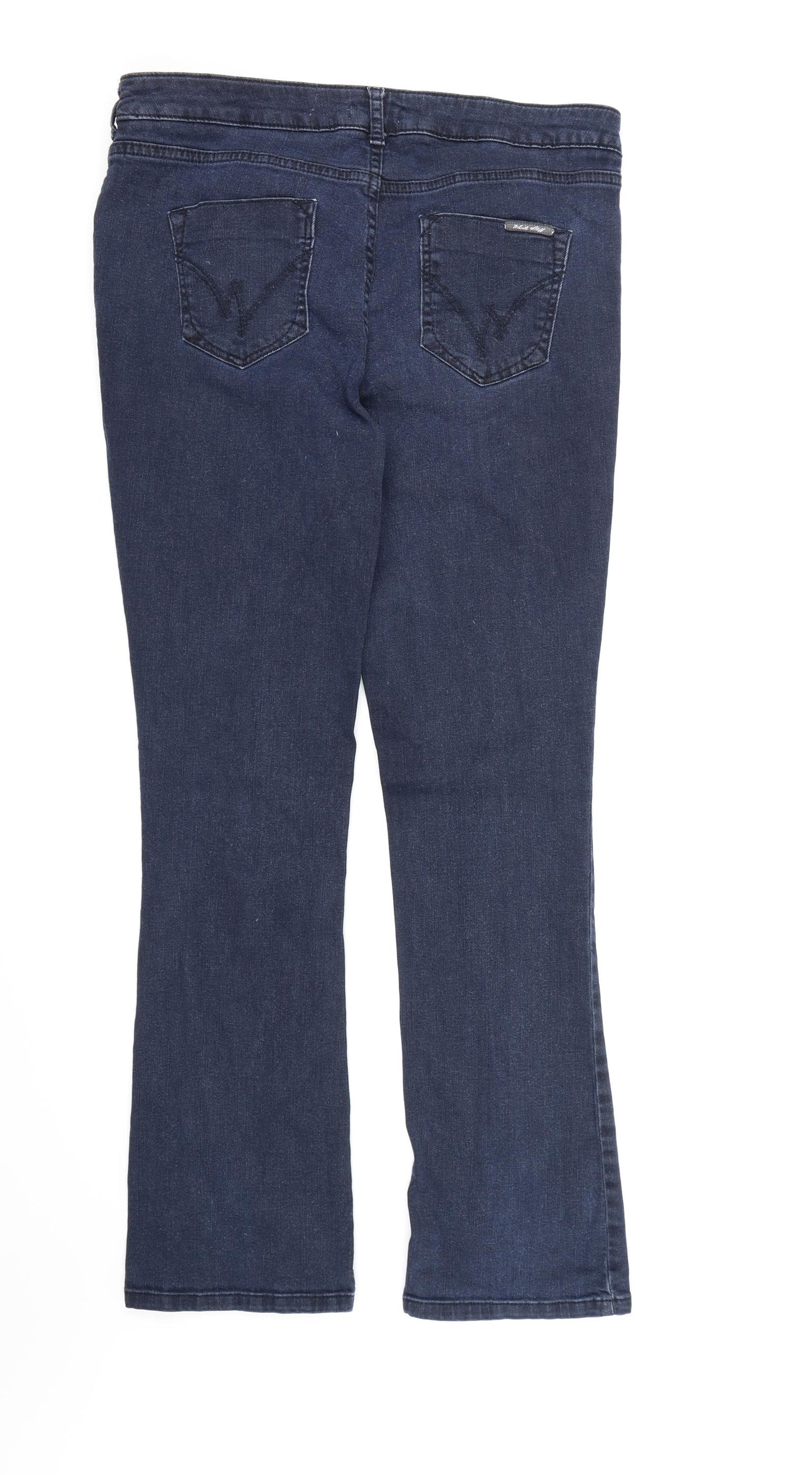 White Stuff Womens Blue  Denim Bootcut Jeans  L30 in - Jeans