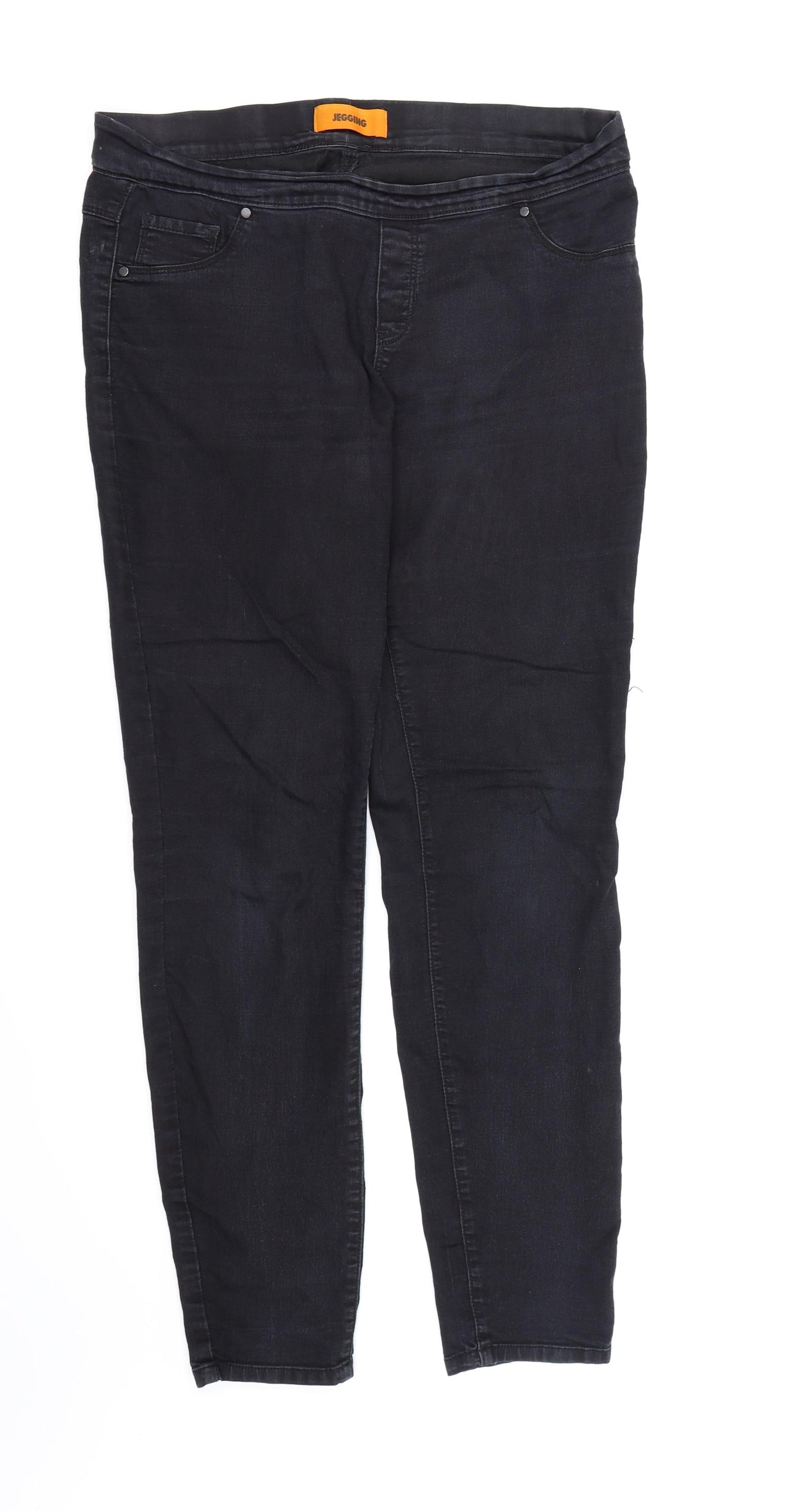 George Womens Black  Denim Skinny Jeans Size 12 L28 in