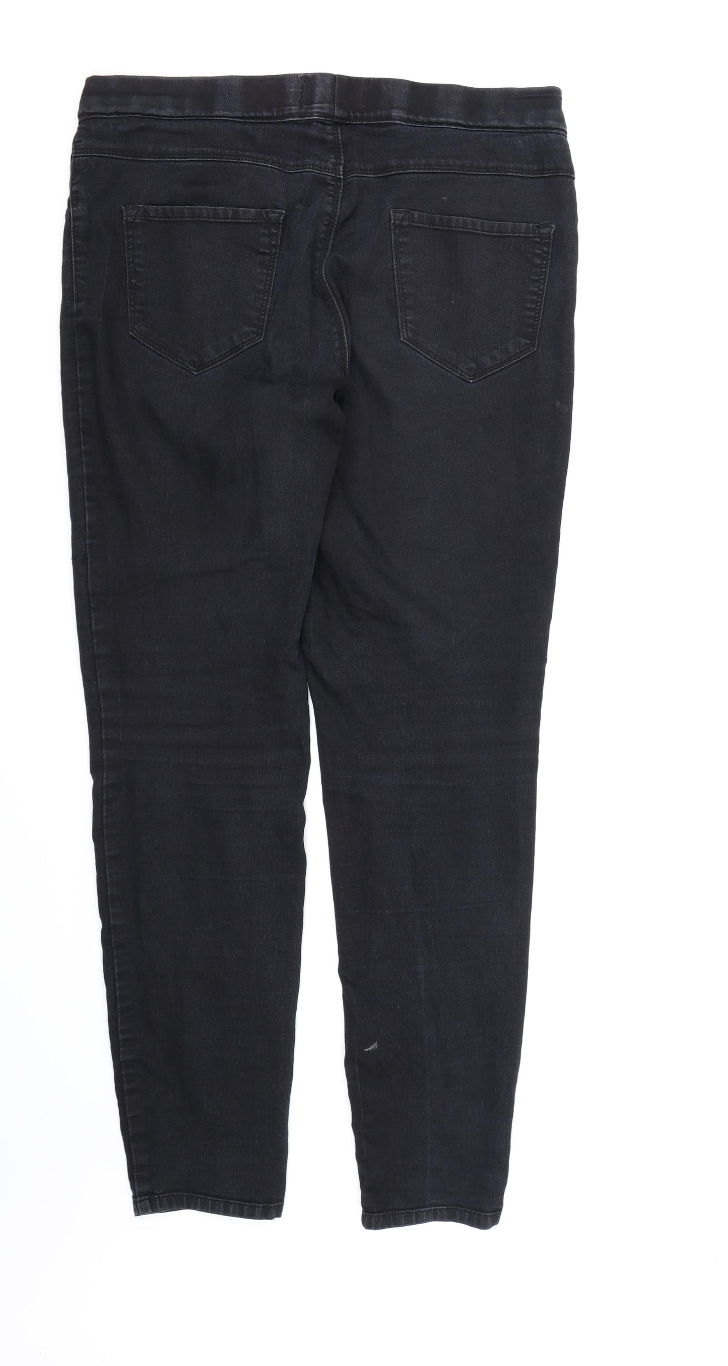 George Womens Black  Denim Skinny Jeans Size 12 L28 in