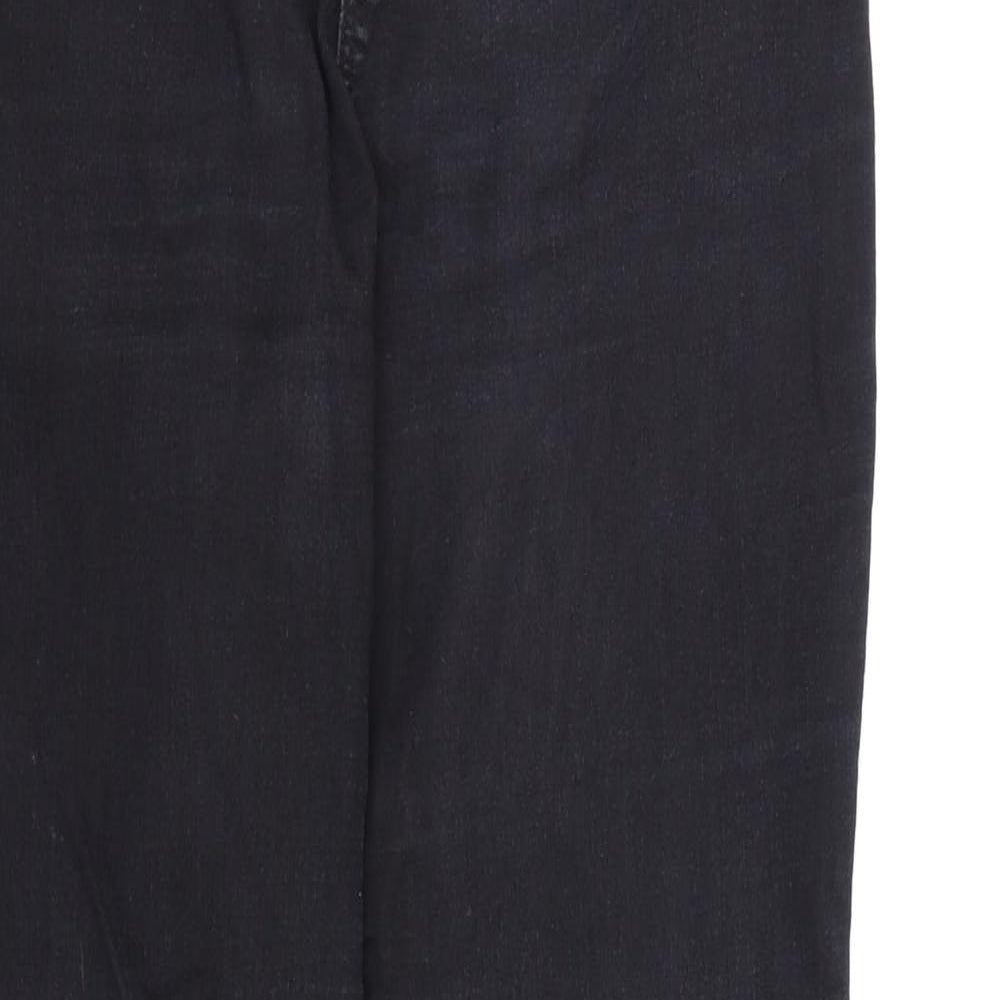 George Womens Black  Denim Skinny Jeans Size 12 L28 in