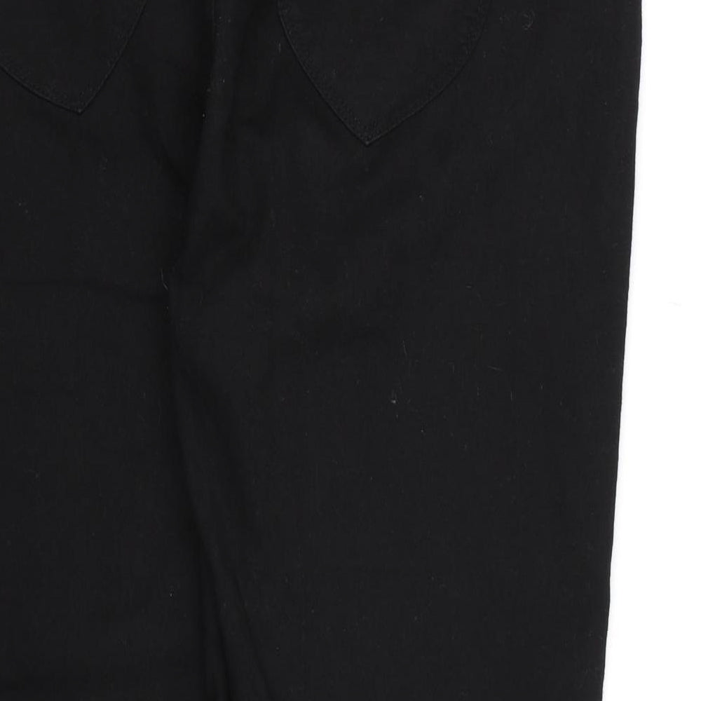 dp Denim Womens Black  Denim Cropped Jeans Size 18 L22 in