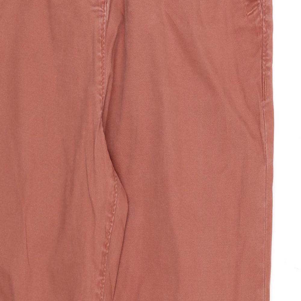 NEXT Womens Brown  Canvas Chino Trousers Size 12 L27 in