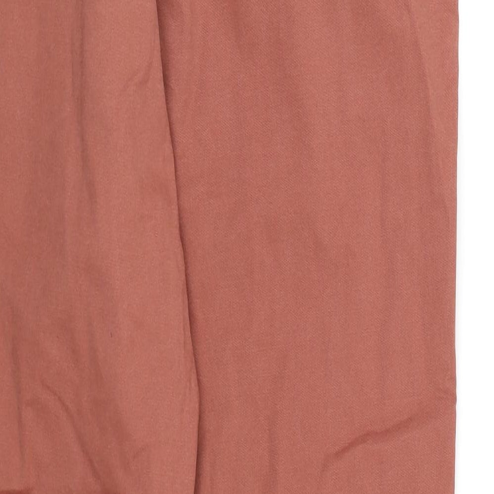 NEXT Womens Brown  Canvas Chino Trousers Size 12 L27 in