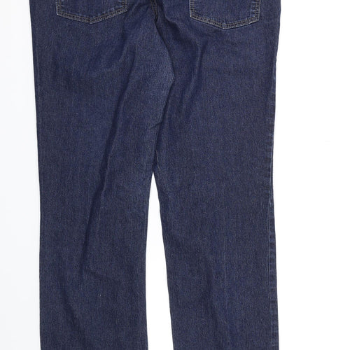 Dorothy Perkins Womens Blue  Denim Straight Jeans Size 12 L28 in