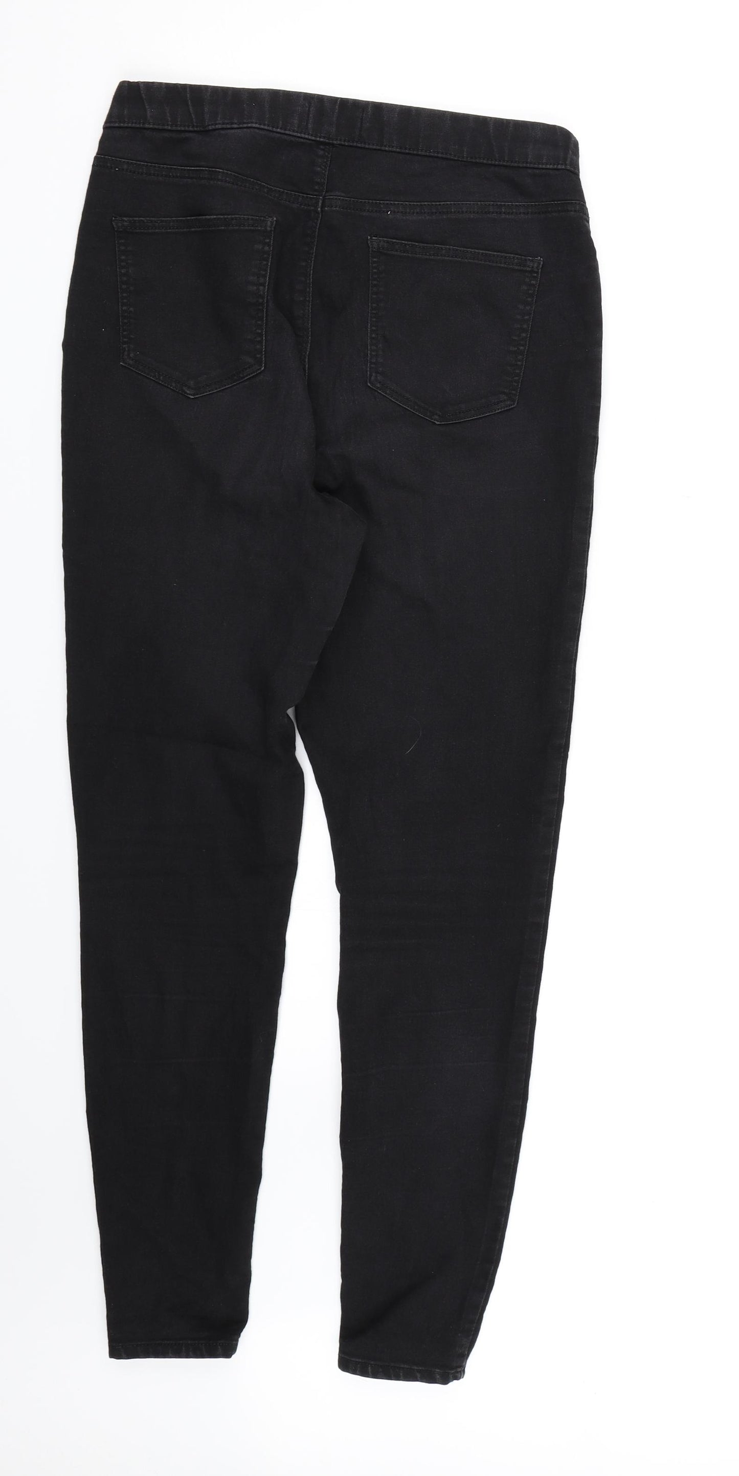 Papaya Womens Black  Denim Jegging Jeans Size 12 L28 in