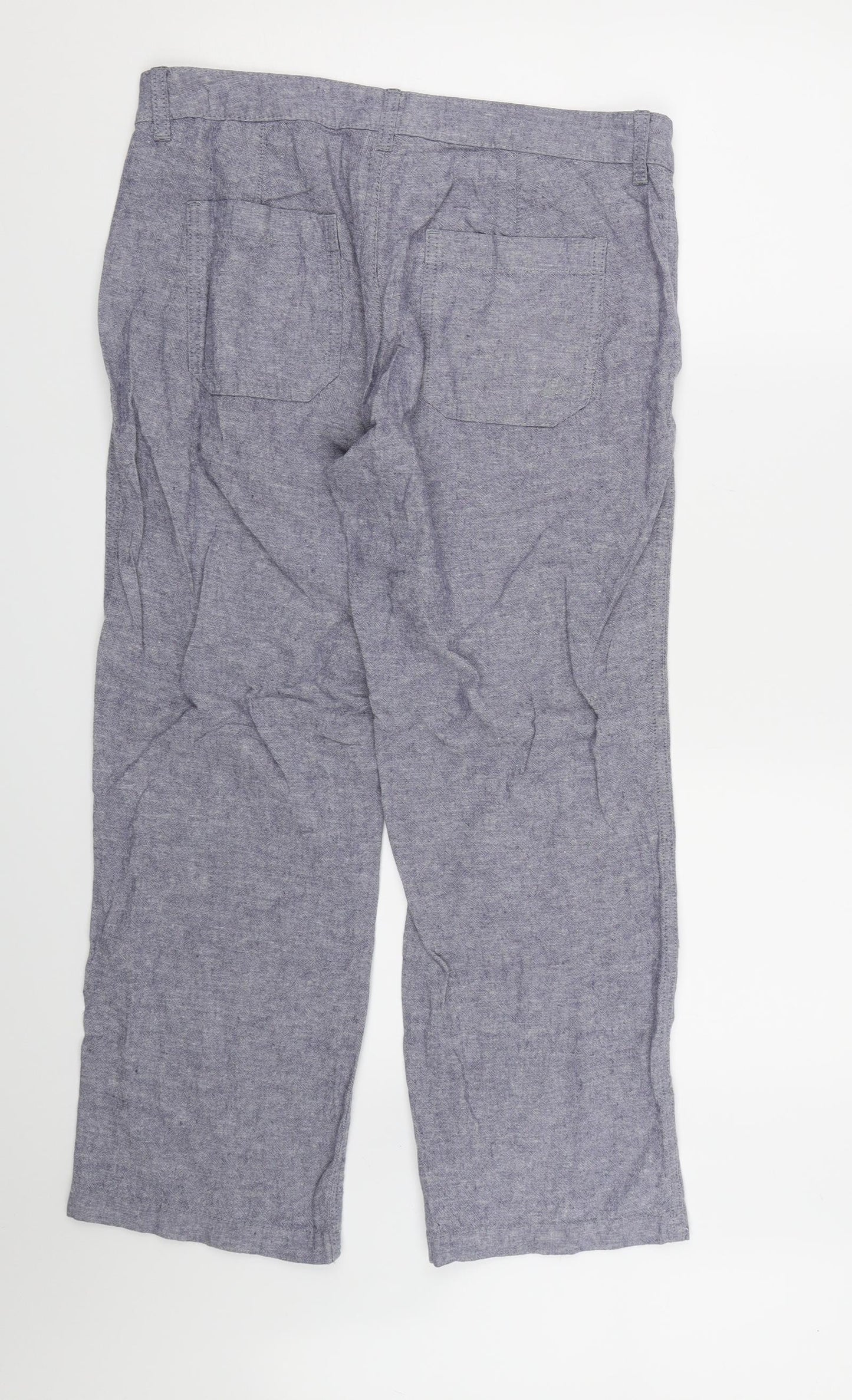 MANTARAY Womens Blue  Canvas Trousers  Size 12 L26 in