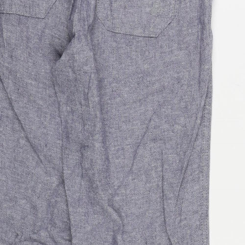 MANTARAY Womens Blue  Canvas Trousers  Size 12 L26 in