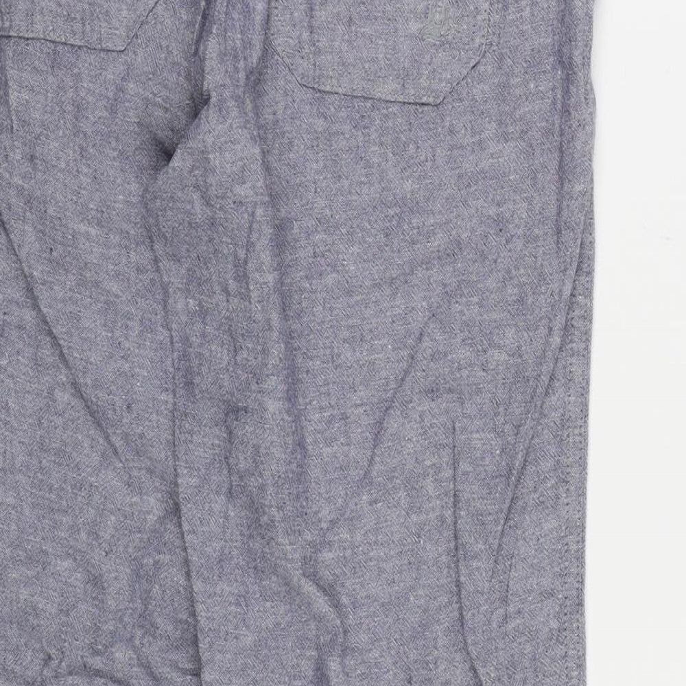 MANTARAY Womens Blue  Canvas Trousers  Size 12 L26 in