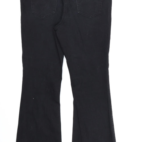 TU Womens Black  Denim Bootcut Jeans Size 14 L30 in