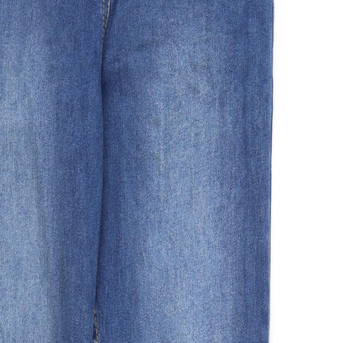 Papaya Womens Blue  Denim Straight Jeans Size 8 L30 in