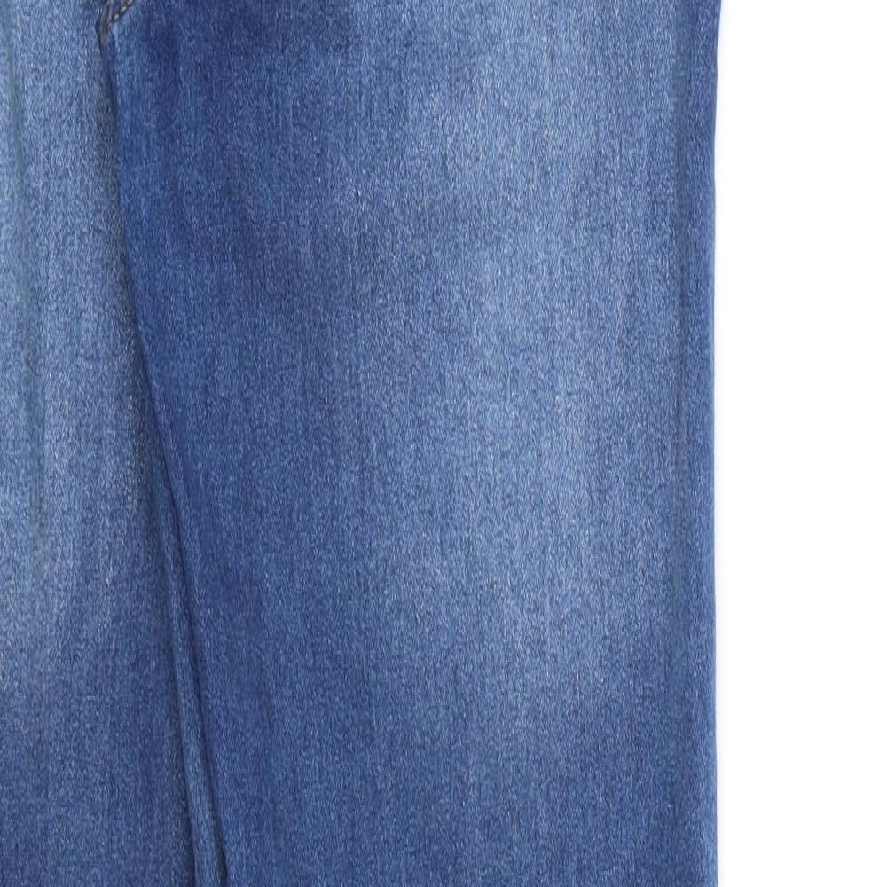 Papaya Womens Blue  Denim Straight Jeans Size 8 L30 in
