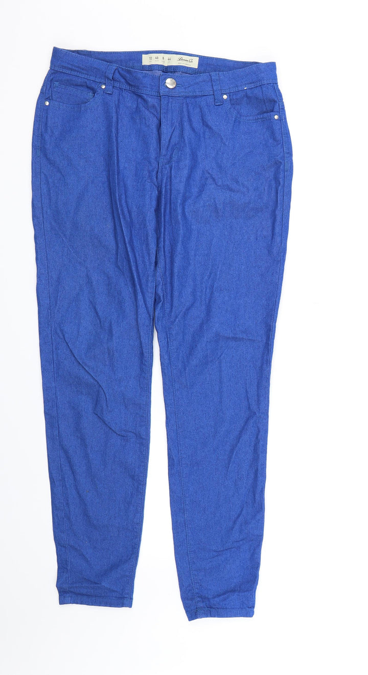 Denim CO. Womens Blue Denim Skinny Jeans Size 12 L30 in