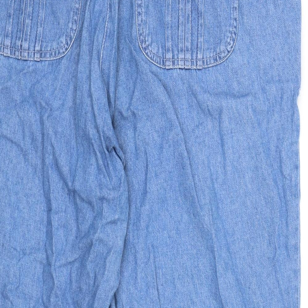 BHS Womens Blue  Denim Cropped Jeans Size 18 L21 in