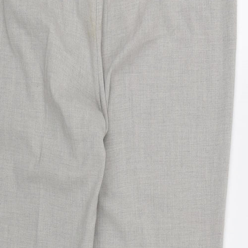 Marks and Spencer Womens Grey  Rayon Dress Pants Trousers Size 16 L26 in