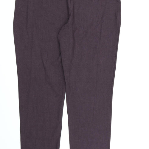 BHS Womens Purple  Rayon Dress Pants Trousers Size 18 L30 in