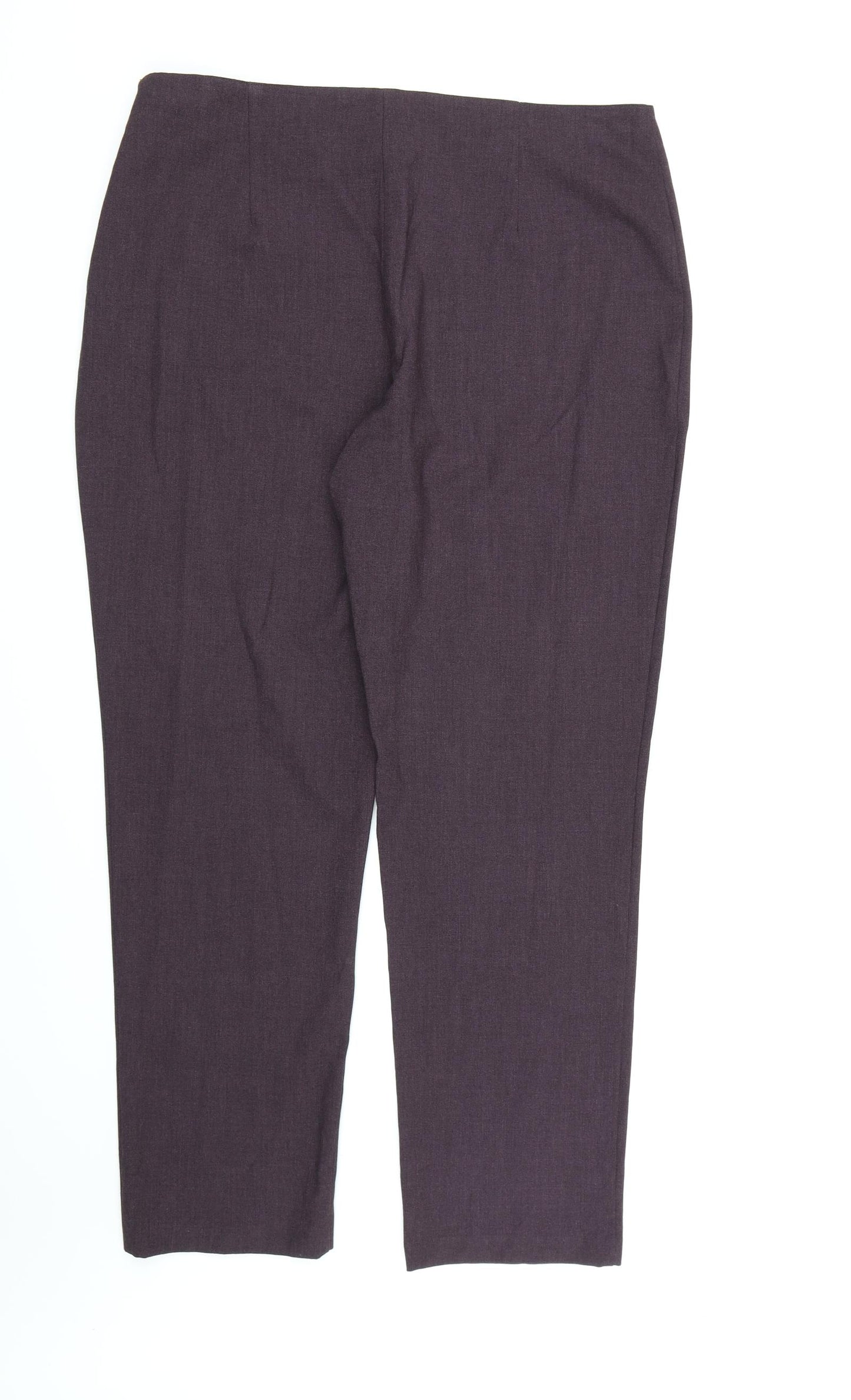 BHS Womens Purple  Rayon Dress Pants Trousers Size 18 L30 in