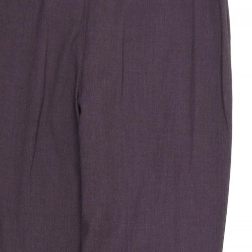 BHS Womens Purple  Rayon Dress Pants Trousers Size 18 L30 in
