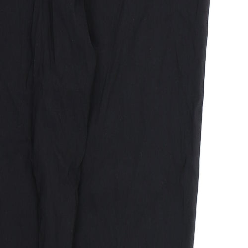 New Look Womens Black  Rayon Dress Pants Trousers Size 12 L28 in