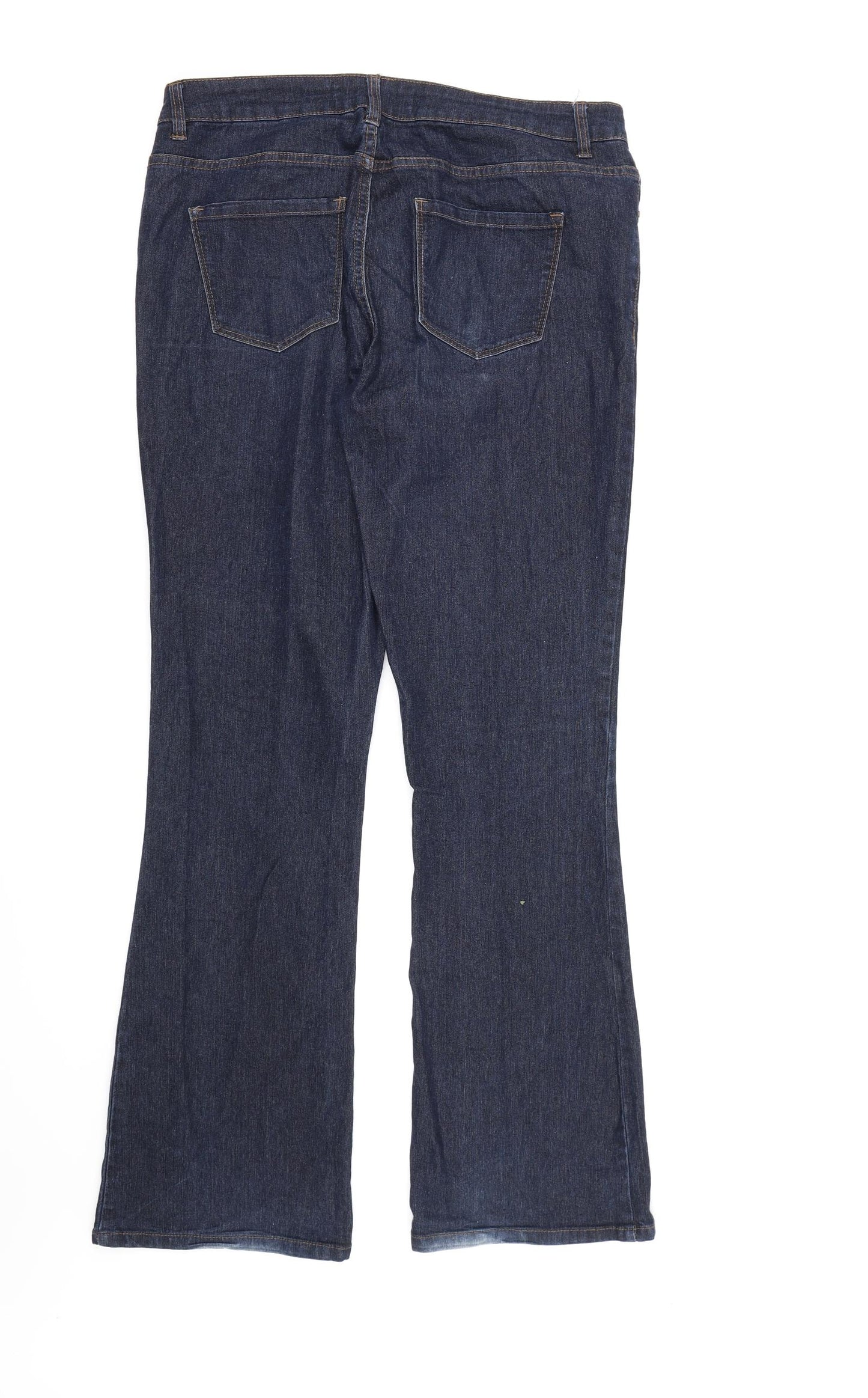 New Look Womens Blue  Denim Bootcut Jeans Size 14 L31 in