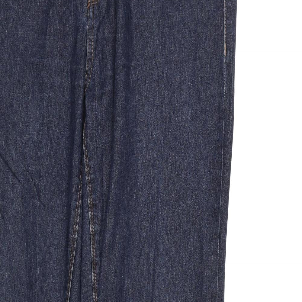 New Look Womens Blue  Denim Bootcut Jeans Size 14 L31 in