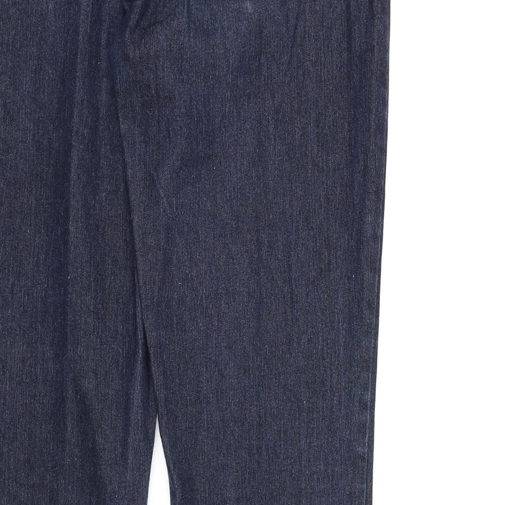 New Look Womens Blue  Denim Bootcut Jeans Size 14 L31 in
