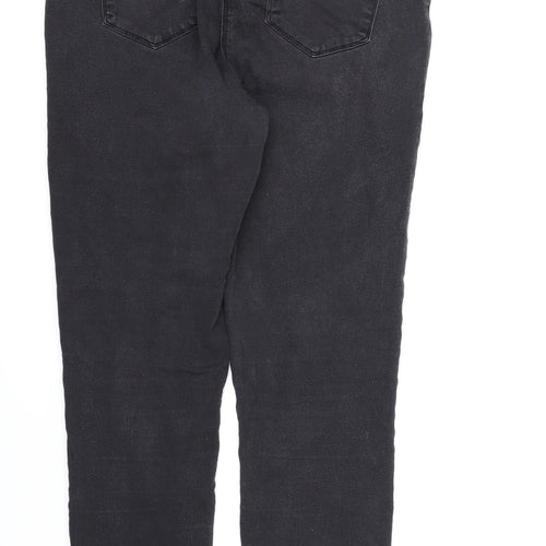 Papaya Womens Black  Denim Skinny Jeans Size 14 L27 in