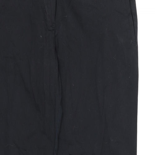 Marks and Spencer Womens Black  Rayon Dress Pants Trousers Size 12 L27 in