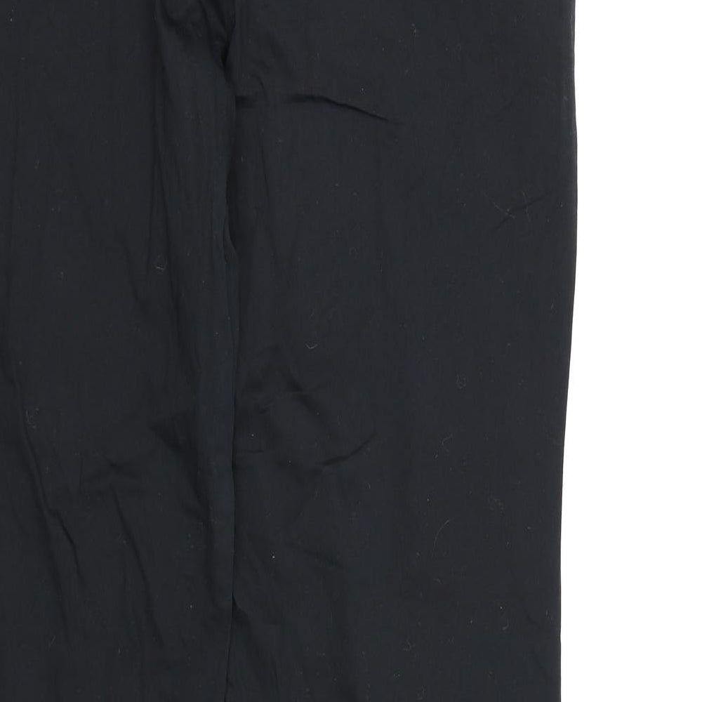 Marks and Spencer Womens Black  Rayon Dress Pants Trousers Size 12 L27 in