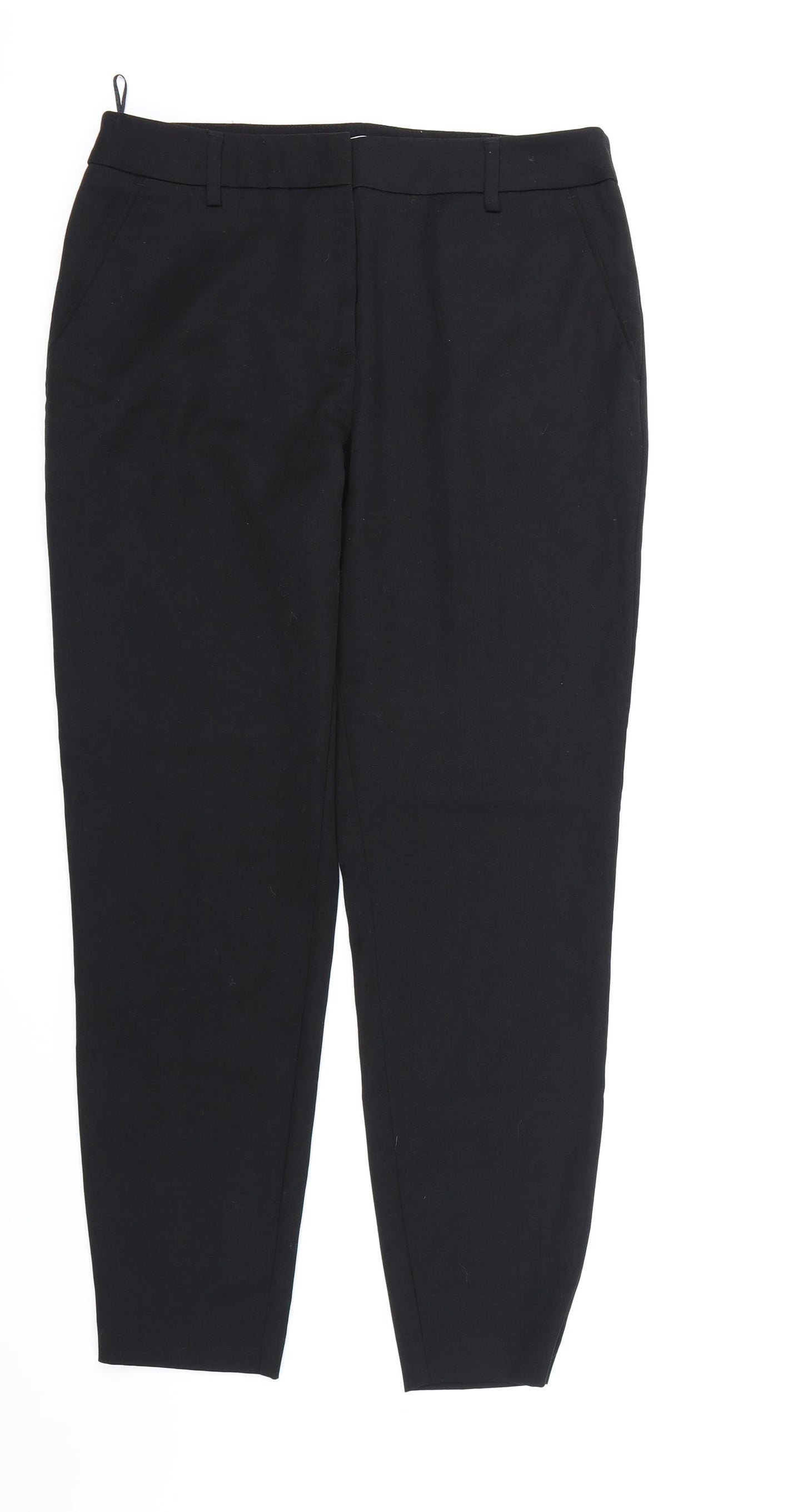 TU Womens Black  Rayon Dress Pants Trousers Size 12 L28 in