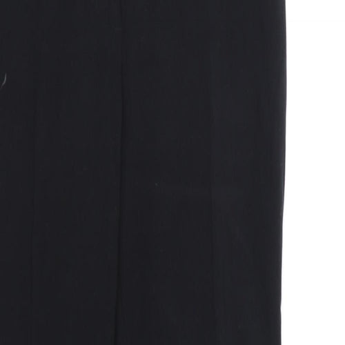 Marks and Spencer Womens Black  Rayon Dress Pants Trousers Size 10 L28 in