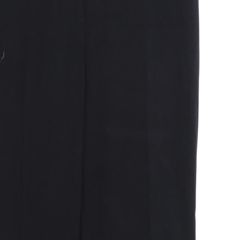 Marks and Spencer Womens Black  Rayon Dress Pants Trousers Size 10 L28 in