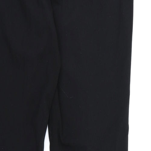 Marks and Spencer Womens Black  Rayon Dress Pants Trousers Size 10 L28 in