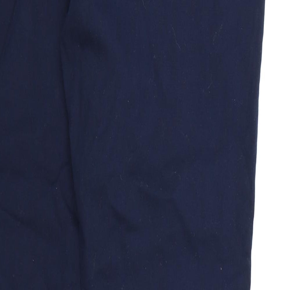 PURE Collection Womens Blue  Rayon Chino Trousers Size 12 L32 in