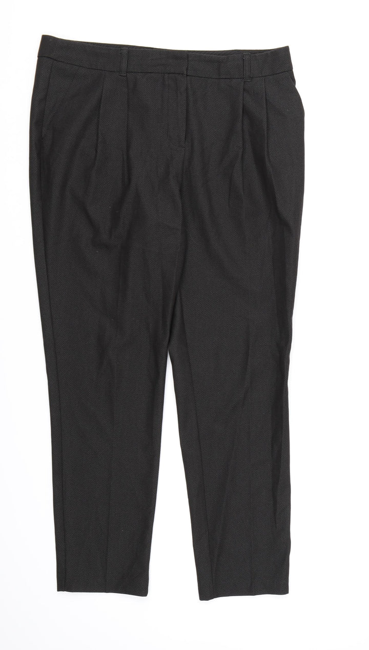 NEXT Womens Black  Rayon Dress Pants Trousers Size 12 L28 in