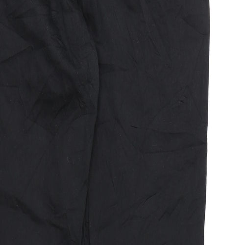 H&M Womens Black  Canvas Cargo Trousers Size 10 L28 in