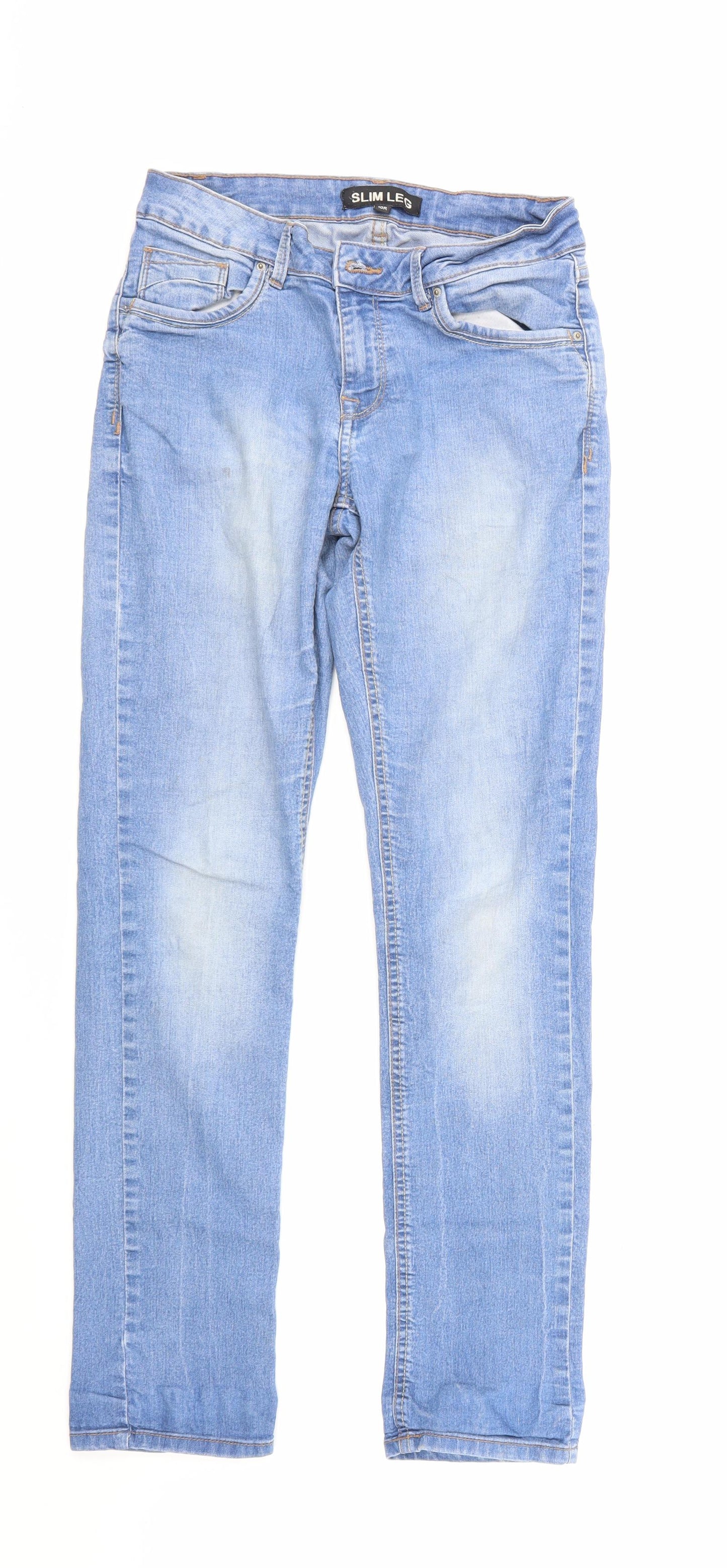 Peacocks Womens Blue  Denim Skinny Jeans Size 10 L30 in