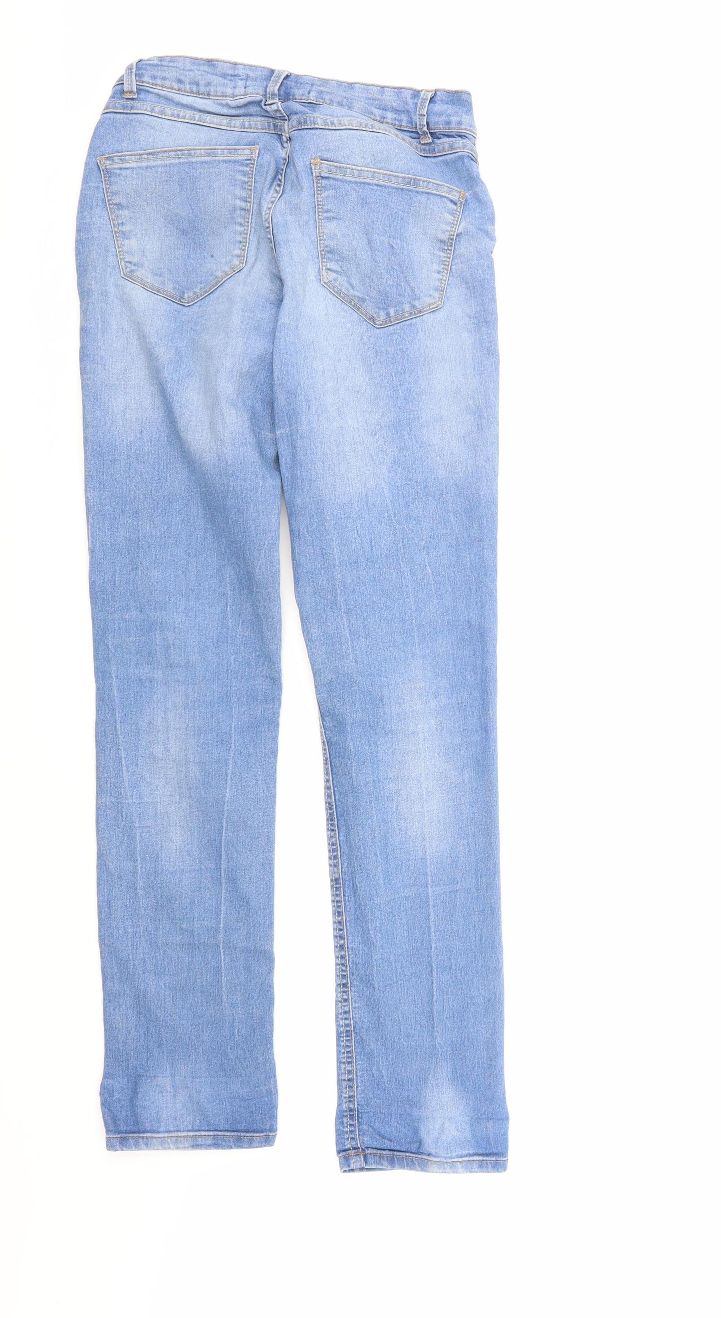 Peacocks Womens Blue  Denim Skinny Jeans Size 10 L30 in