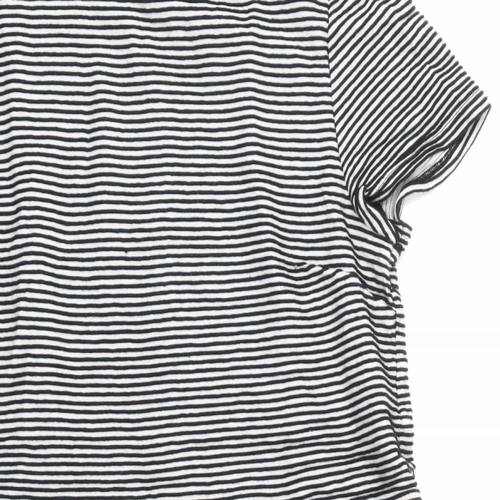 Top Shop Womens Multicoloured Striped  T-Shirt Dress  Size 16