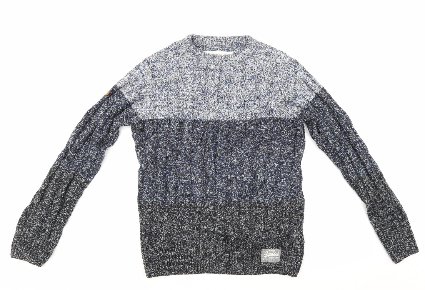 Superdry Mens Multicoloured Striped  Pullover Jumper Size L